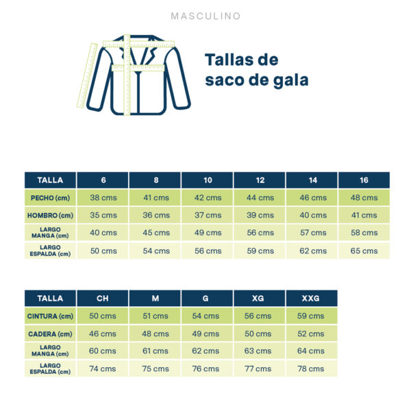 Saco de gala niño (6º primaria a 9º secundaria) - Imagen 2