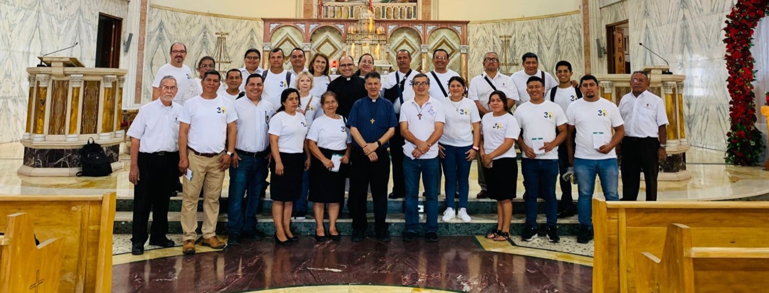 e peregrinación a la parroquia María Auxiliadora el 13 de junio del 2025 con evangelizadores de Tiempo Completo, padre Noel Quezada, L.C y padre Mauricio Dada, S.D.B